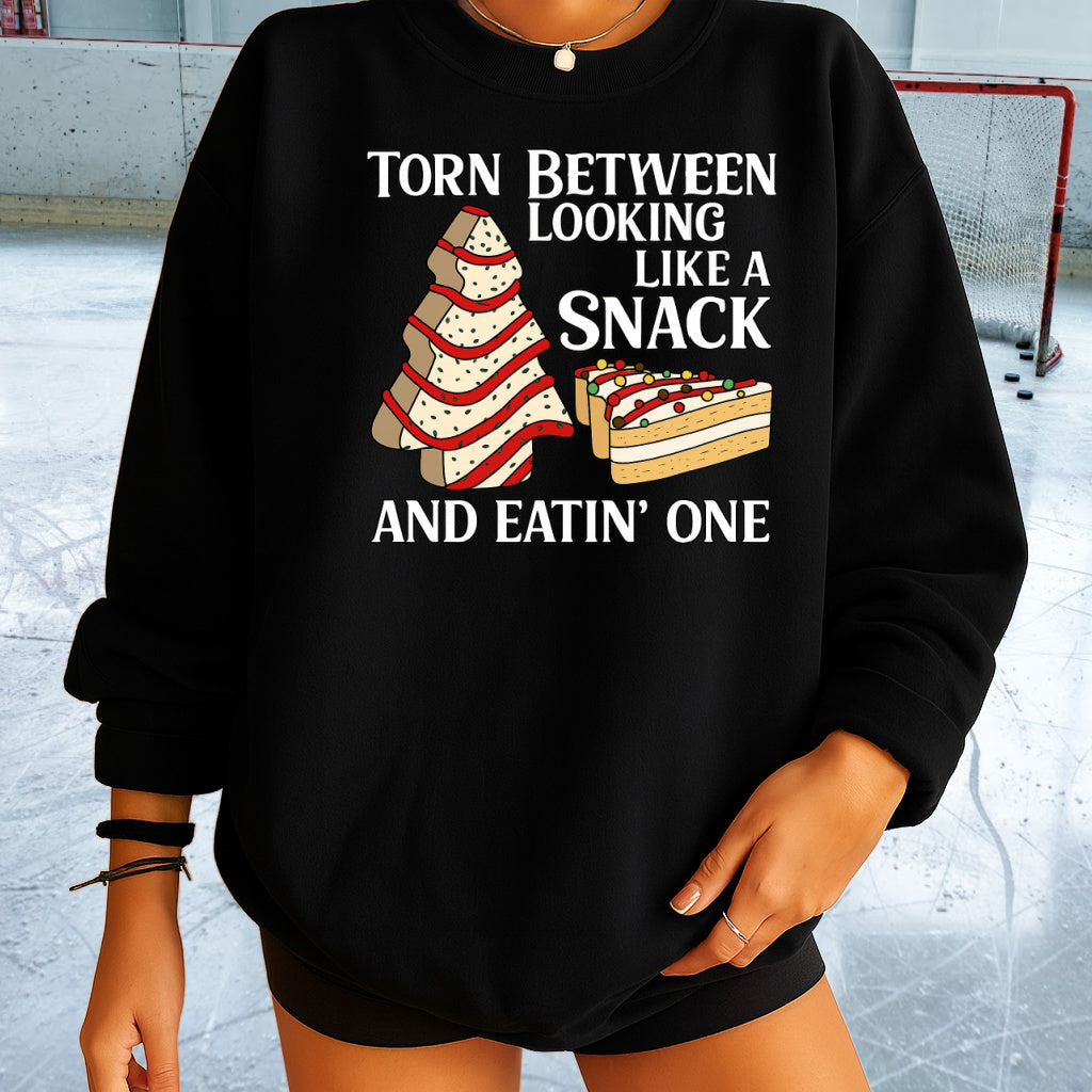 DTF Transfer – Torn Between Looking Like a Snack Christmas Design