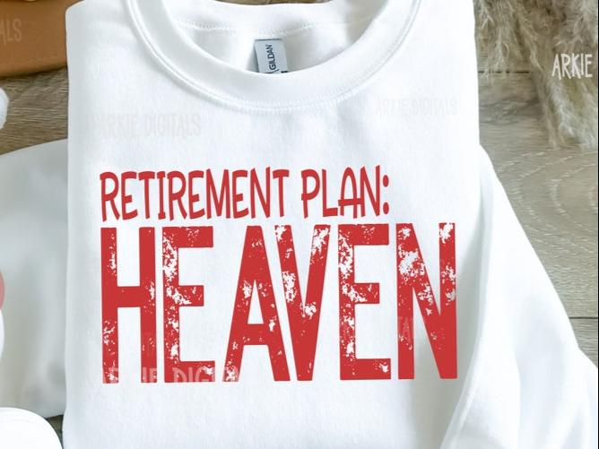 DTF Transfer Happy Valentines Retirement Heaven