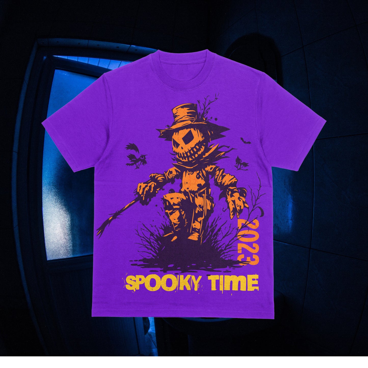 DTF Transfer Fall Halloween Spoke Time Jumbo Print