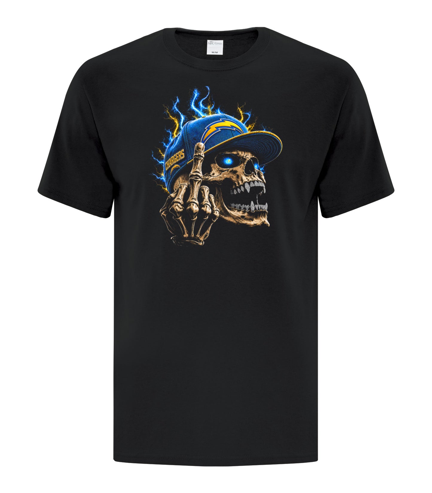 DTF Transfer 32 Skull Football Halftone - For Darks T-Shirts Only