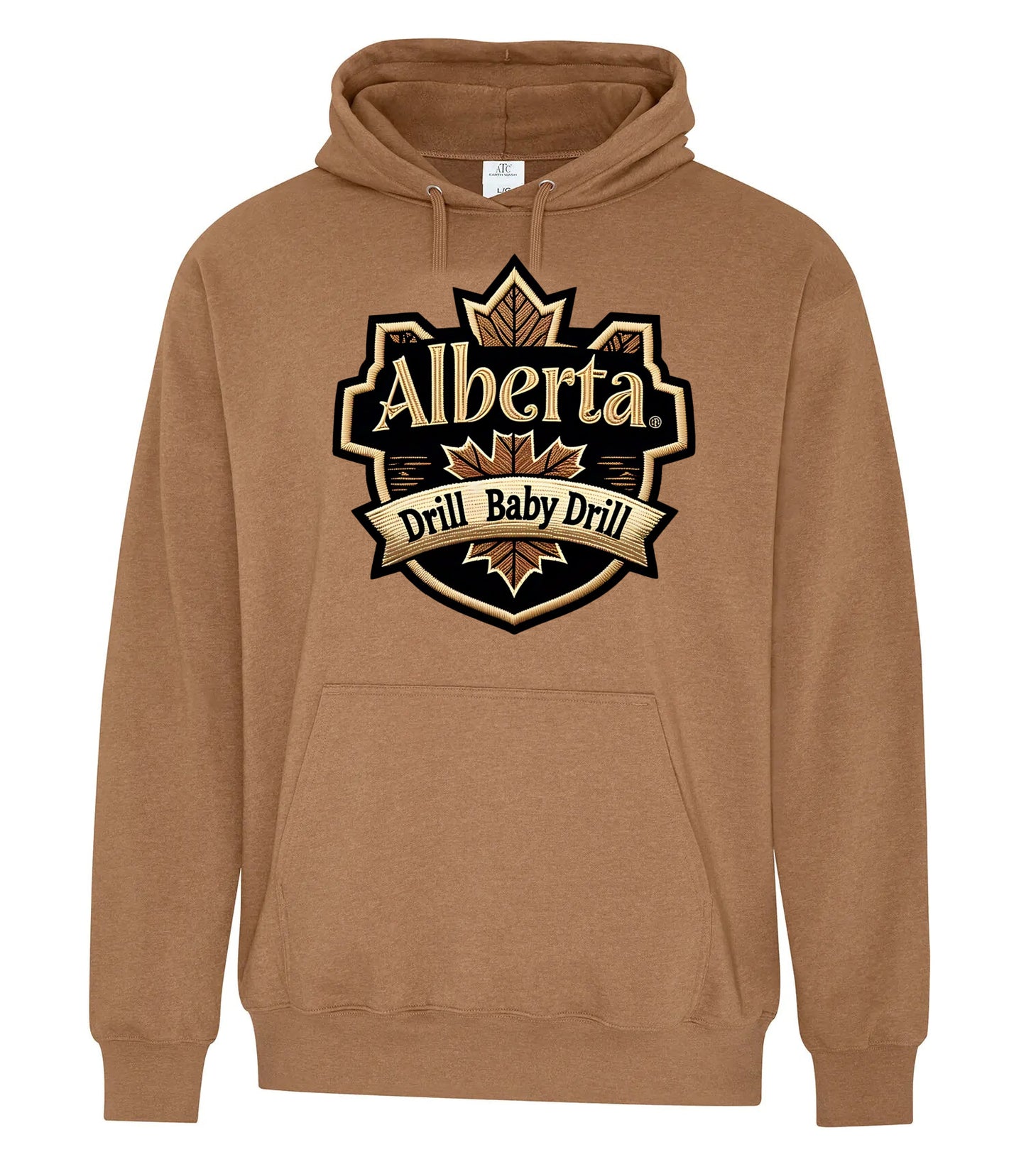 DTF Transfer Alberta Hoodie – "Drill Baby Drill" Oil Patch Design