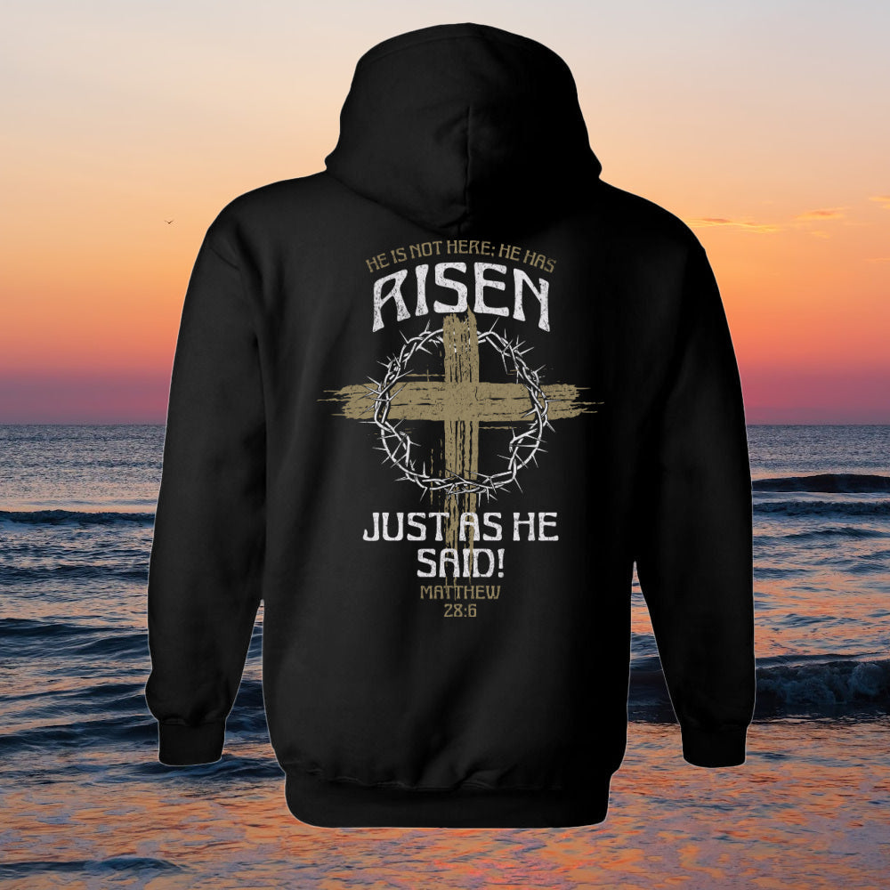 DTF Transfer Easter Christian He Has Risen Cross