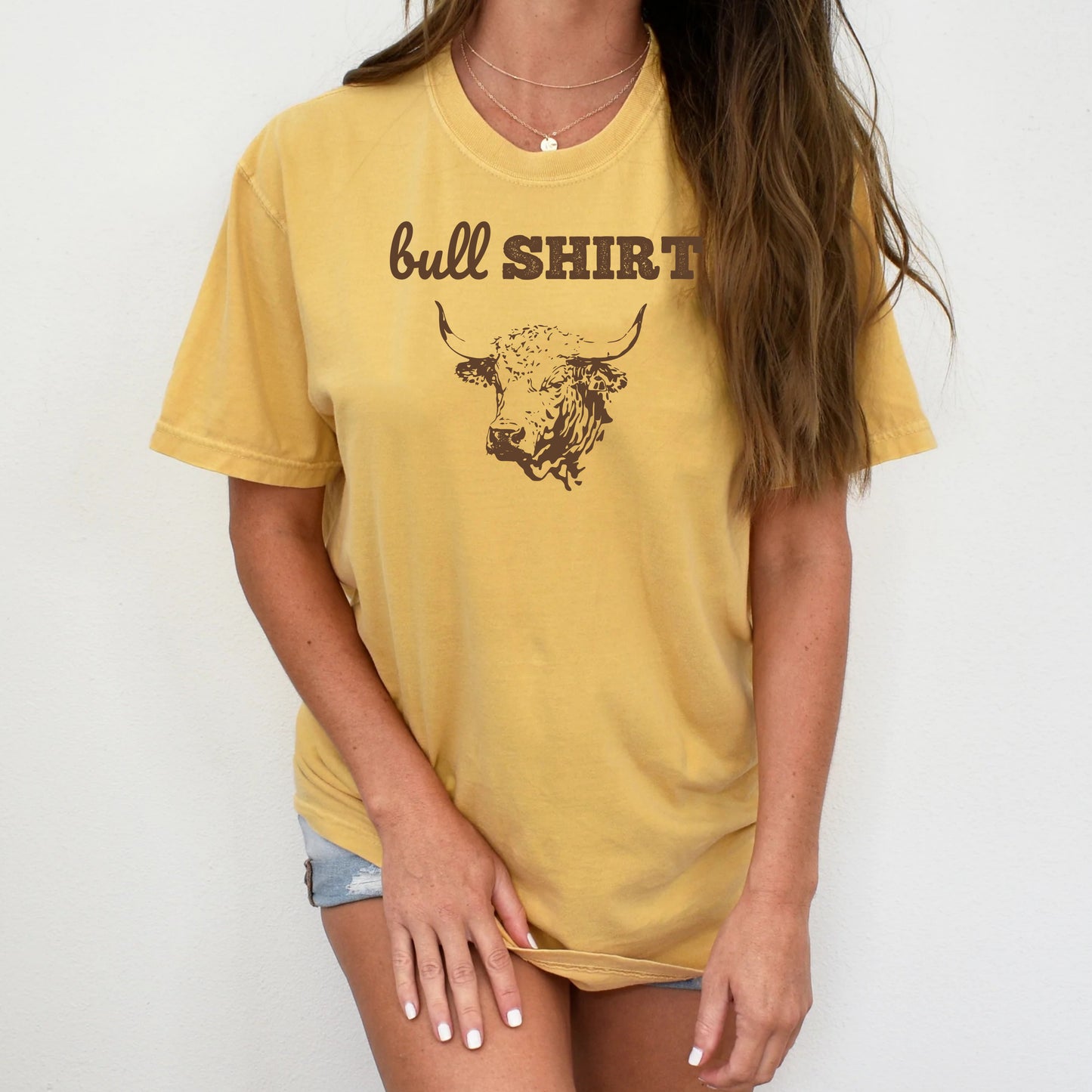 DTF Transfer Bull Shirt Western Ranch