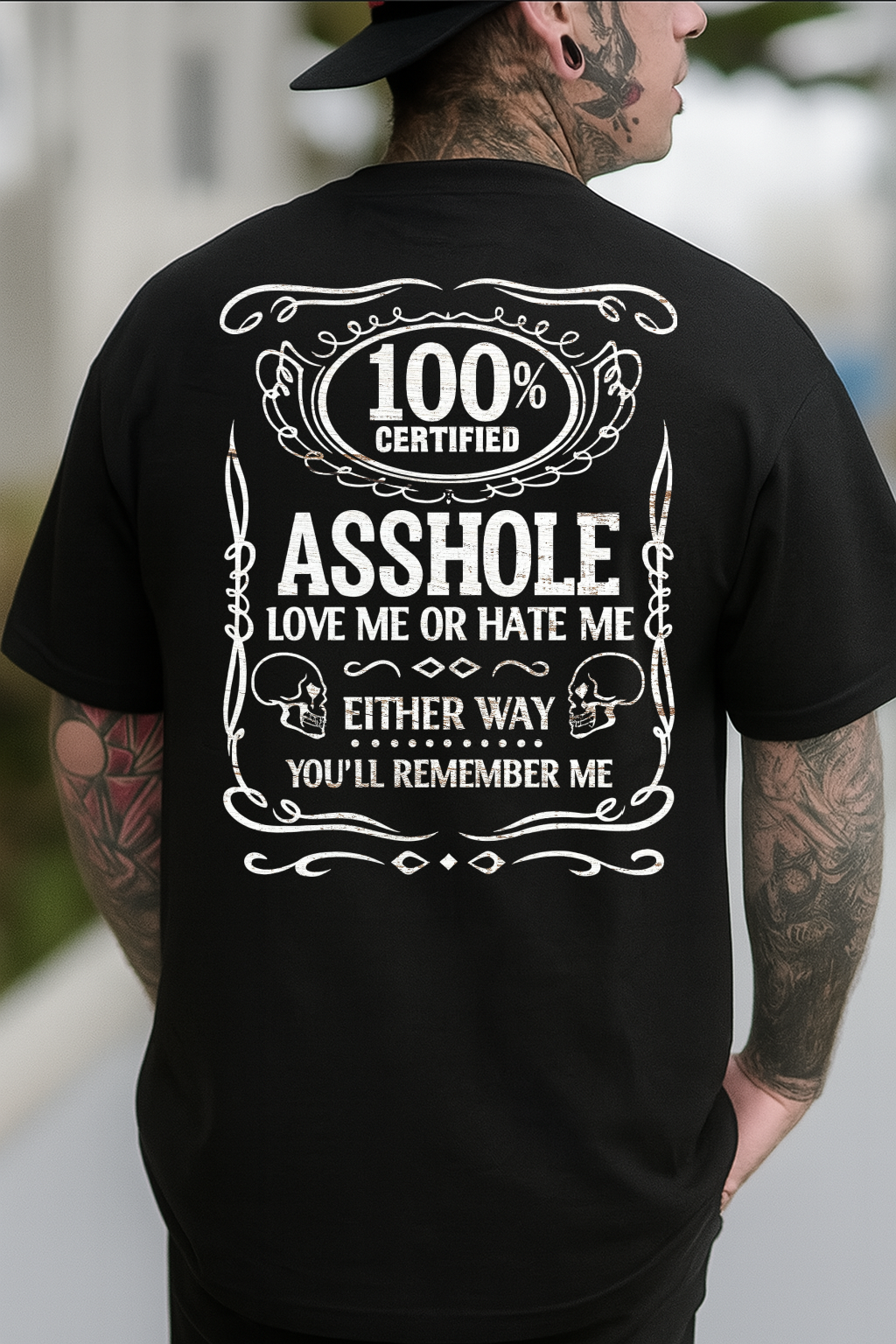 DTF Transfer 100 Percent Certified Asshole