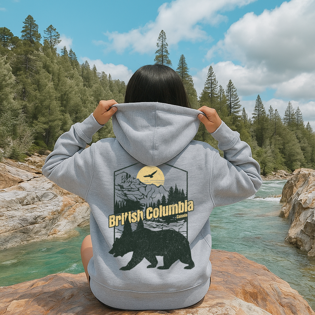 DTF Transfer BC Hoody Canadian Maple Leaf Hoodie