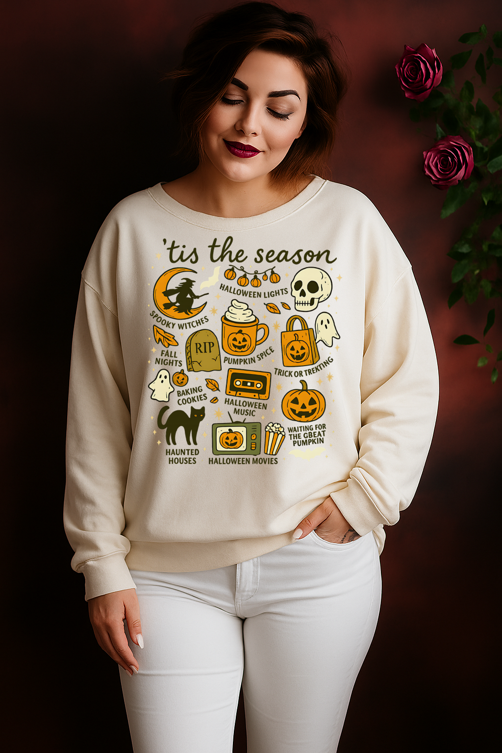 DTF Transfer – ’Tis the Season Halloween Icons