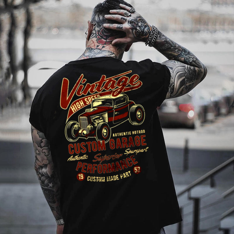 T-Shirt Sweatshirt Hoodie Gear Heads Highspeed Custom Garage Vintage Style