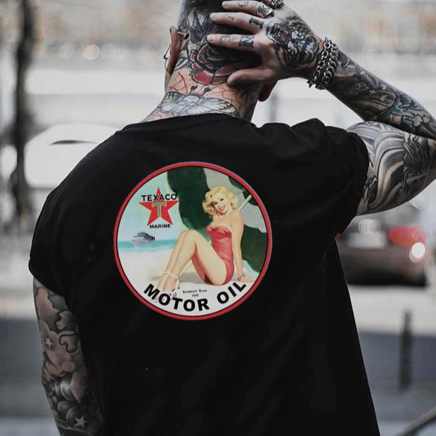 T-Shirt Sweatshirt Hoodie Gear Heads Vintage Motor Oil Design