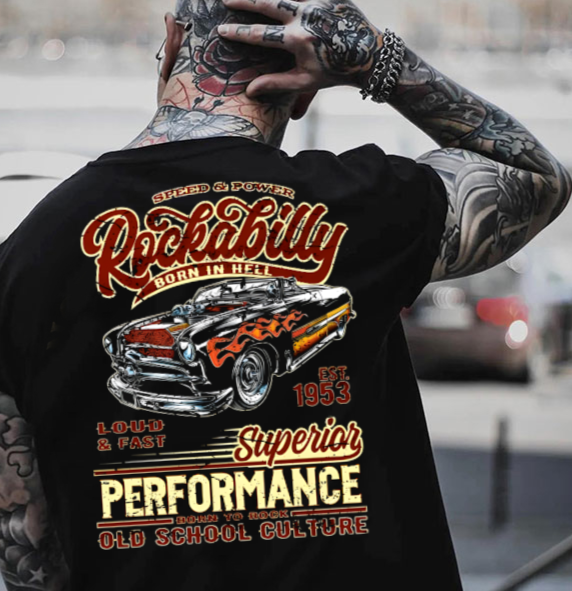 T-Shirt Sweatshirt Hoodie Gear Heads Rockabilly Performance