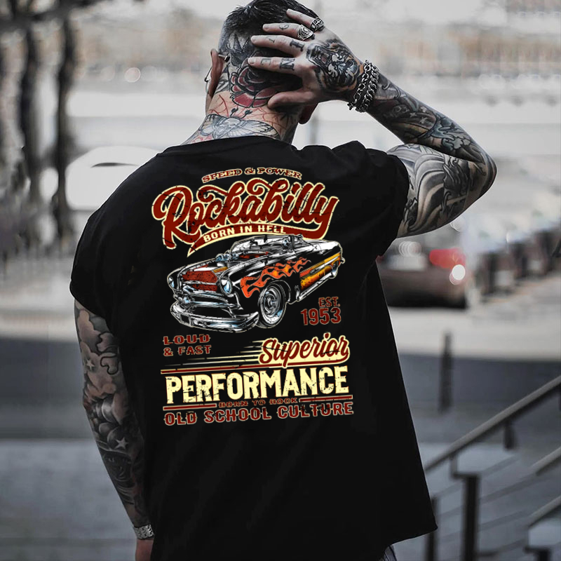 T-Shirt Sweatshirt Hoodie Gear Heads Rockabilly Performance