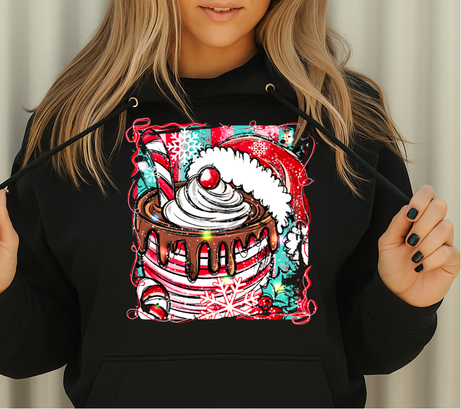 DTF Transfer – Hot Cocoa Christmas Cup
