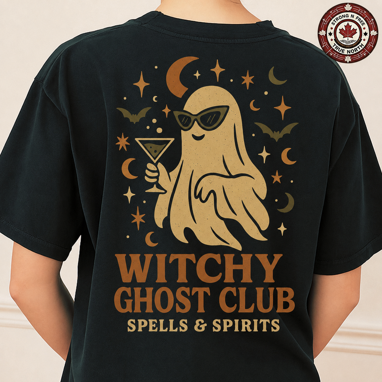 Witchy Ghost Club ready-to-press DTF transfer photo 2