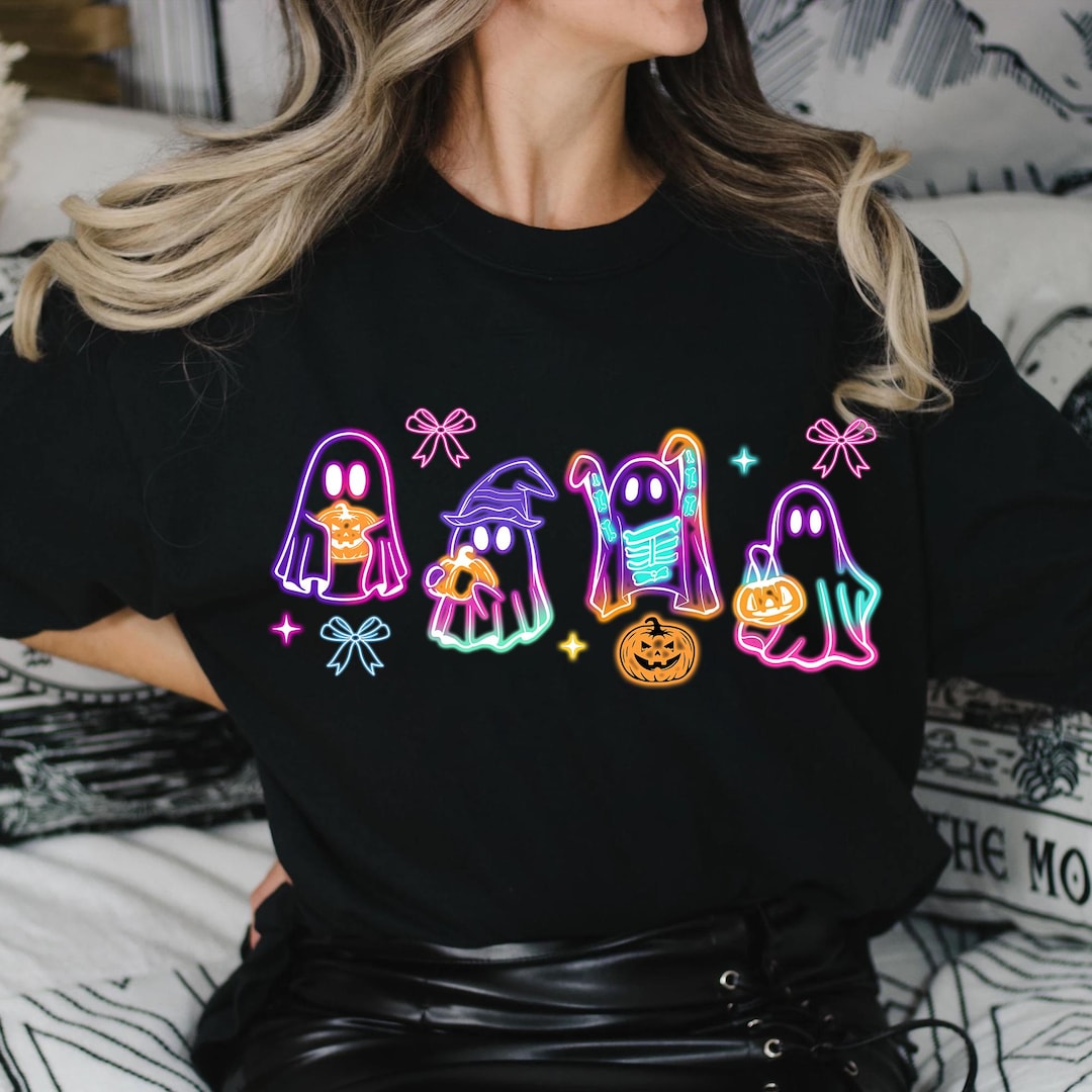 DTF Transfer – Coquette Halloween Neon – Halloween Ghost Neon
