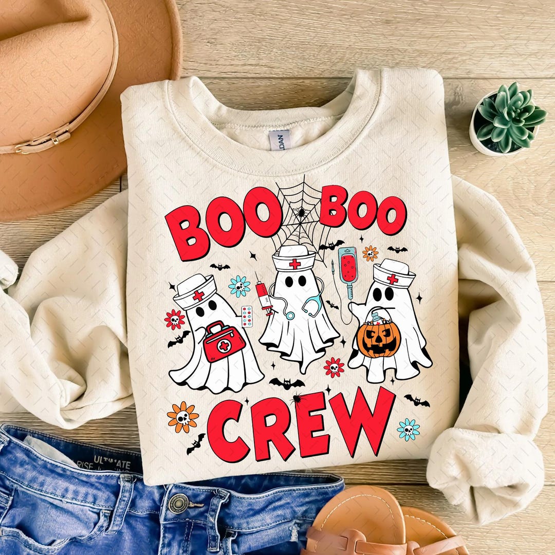 DTF Transfer – Halloween Nurse – Boo Boo Crew