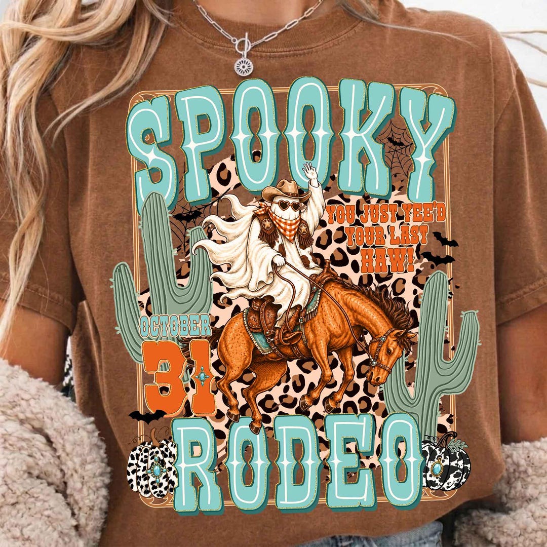DTF Transfer – Spooky Rodeo Western Halloween