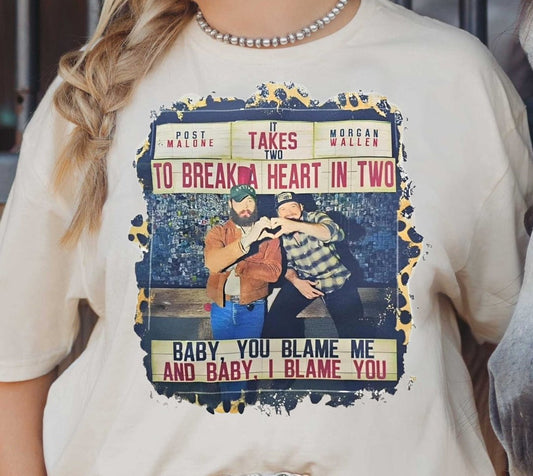 Country Post  Wallen It Takes Two T-Shirt - Stylish Tee or Cozy Sweatshirt for Country Music Fans