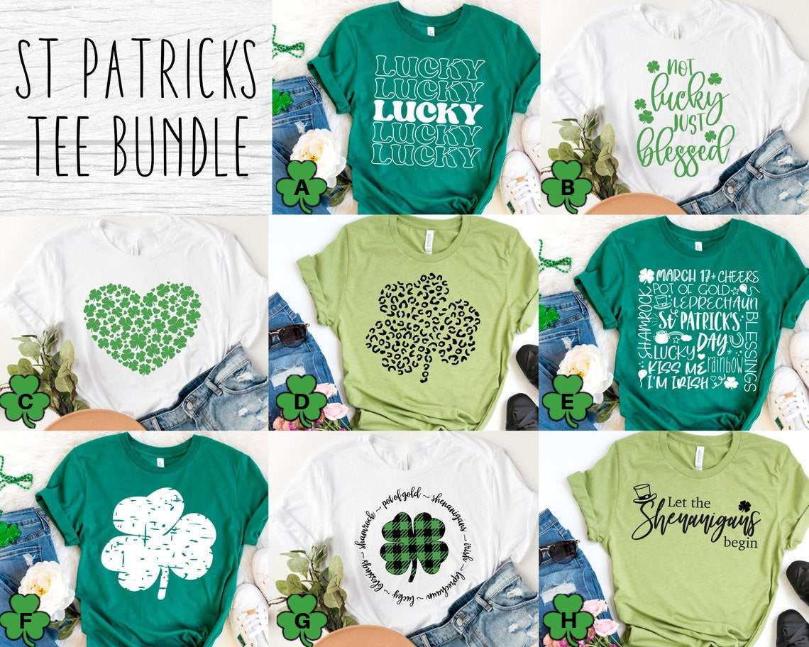 DTF Transfer St Patrick's Day Bundle Eight Designs