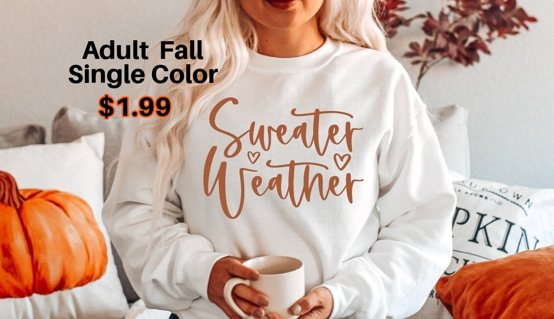 DTF Transfer Fall Theme SALE Price
