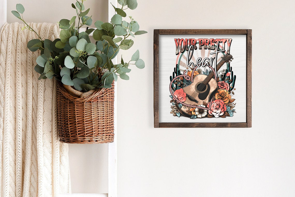 Rustic Wooden Heart Frames - 13" or 7" Sizes - Perfect Rustic Home Decor