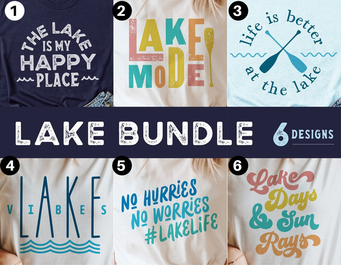 DTF Transfer Summer Lake Bundle Bundle Of Six #2