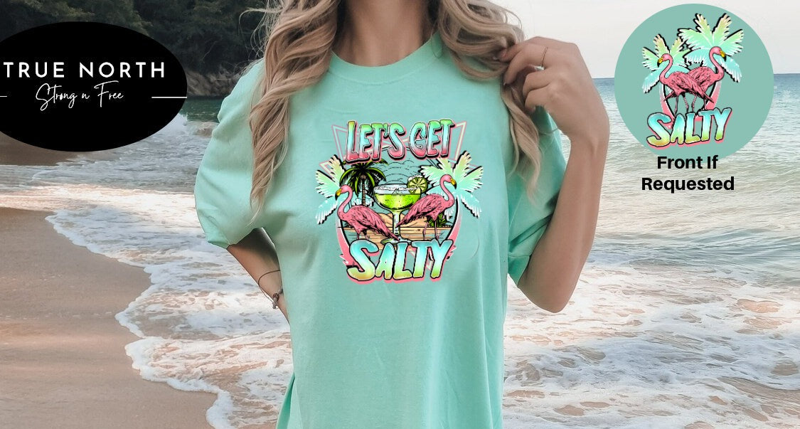 DTF Transfer Lets Get Salty Summer