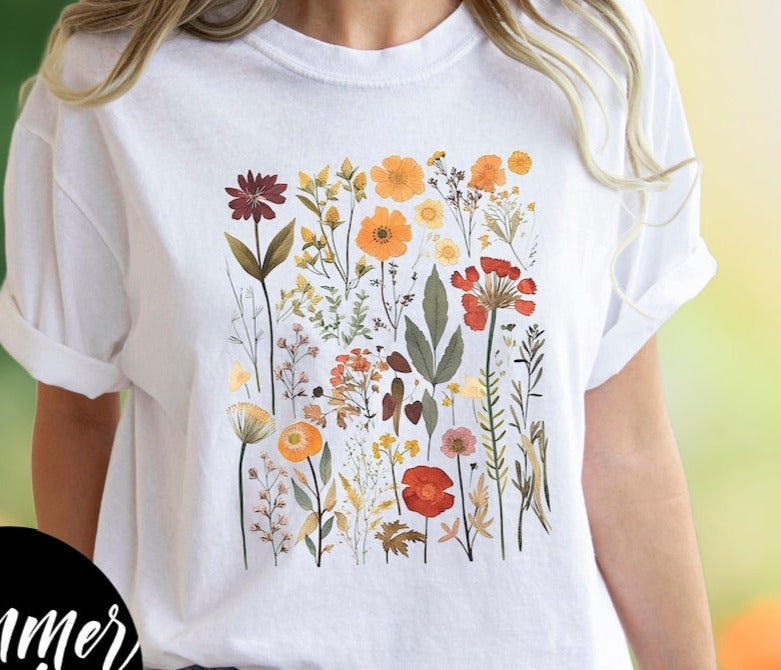 DTF Transfer Spring Summer Flowers