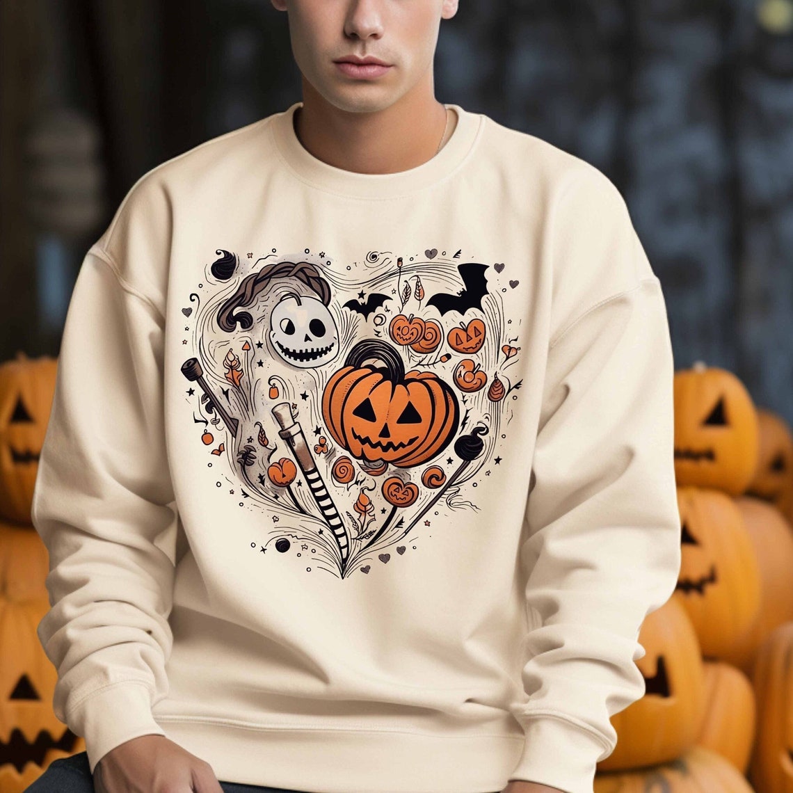 DTF Transfer Halloween Heart