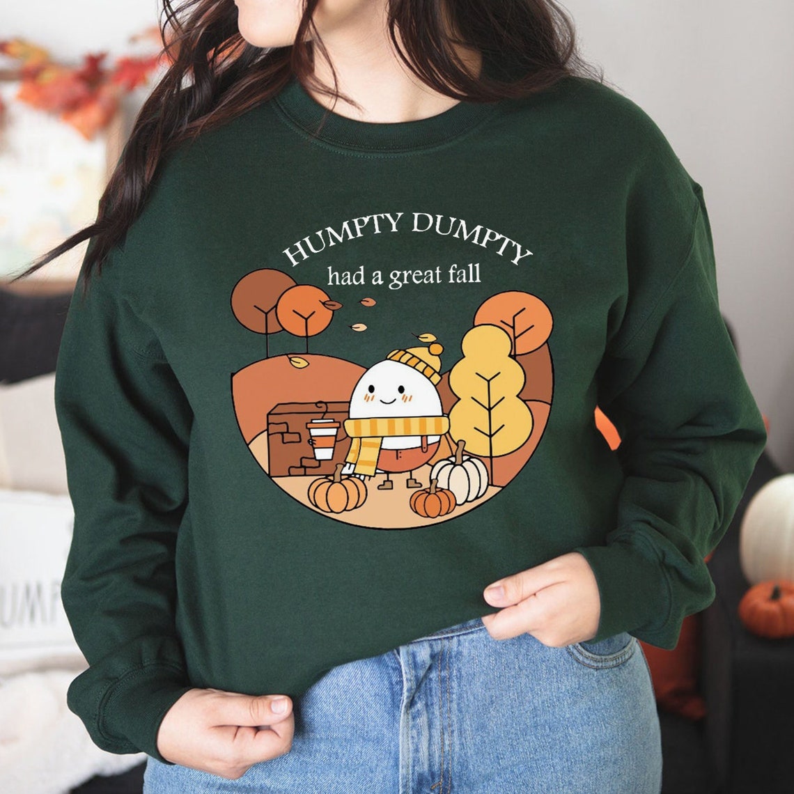 DTF Transfer Halloween Humpty Dumpty Had Great Fall