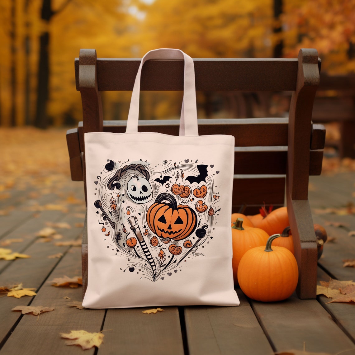DTF Transfer Halloween Heart
