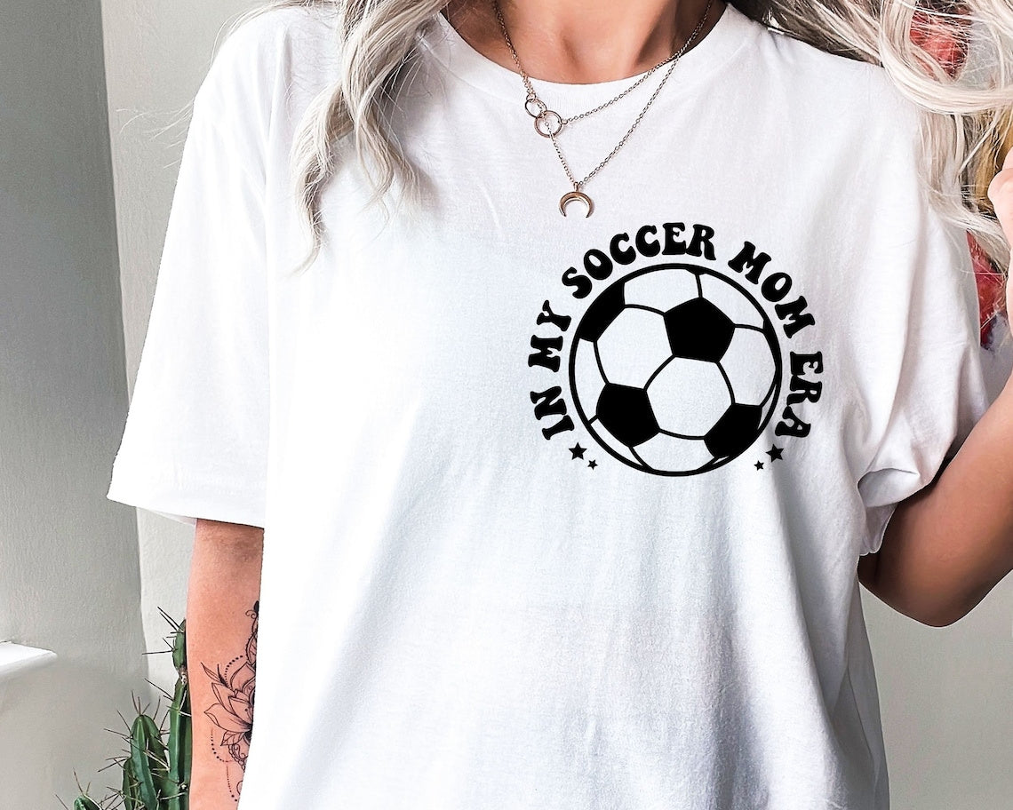 DTF Transfer Sports Soccer Mom Mama 2 Colors