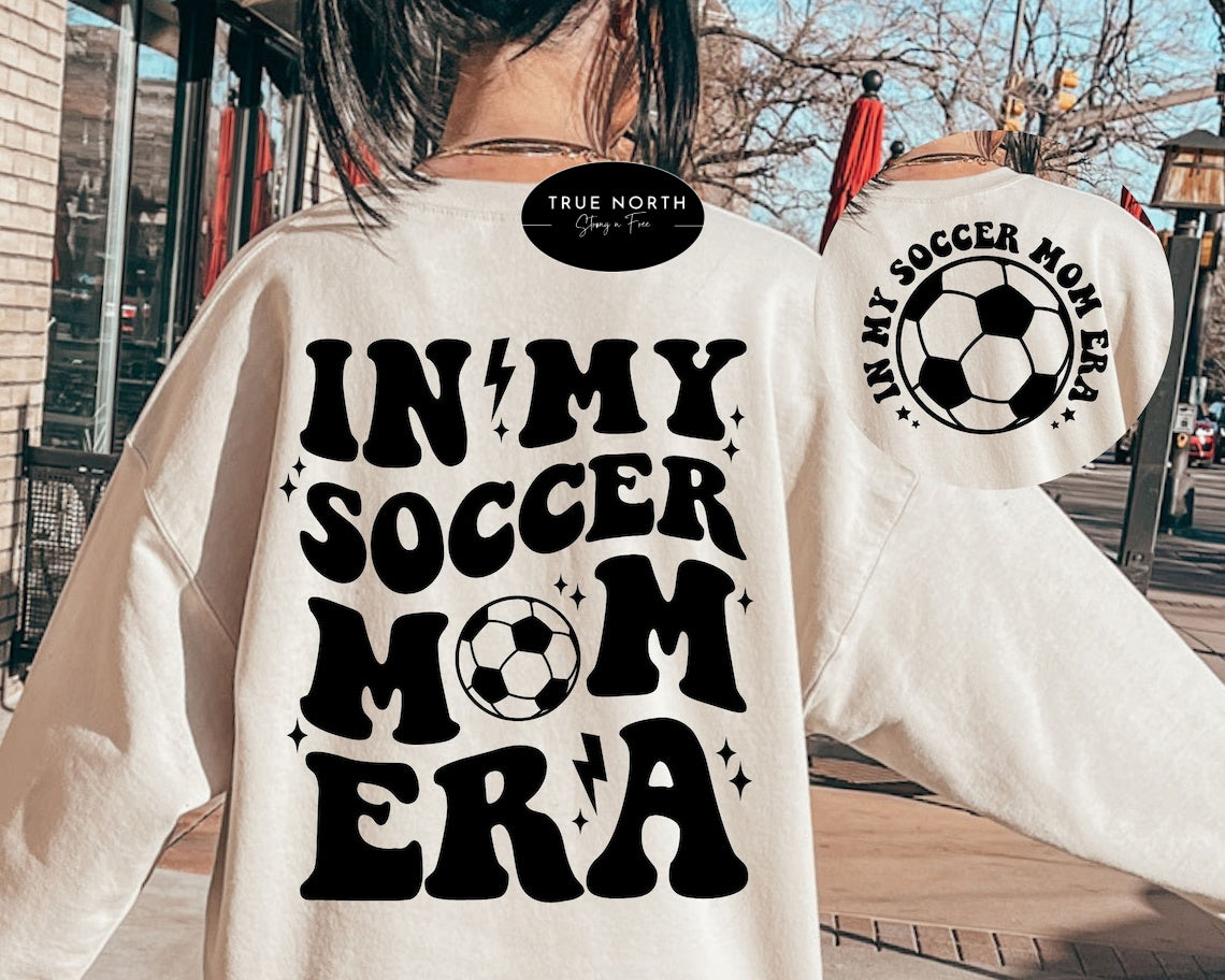 DTF Transfer Sports Soccer Mom Mama 2 Colors