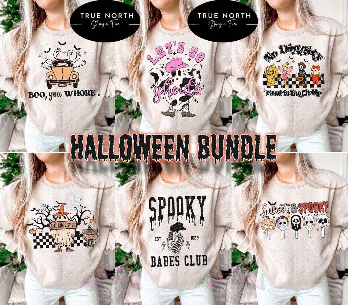 DTF Transfer Fall Theme Halloween Group Of 6 #2
