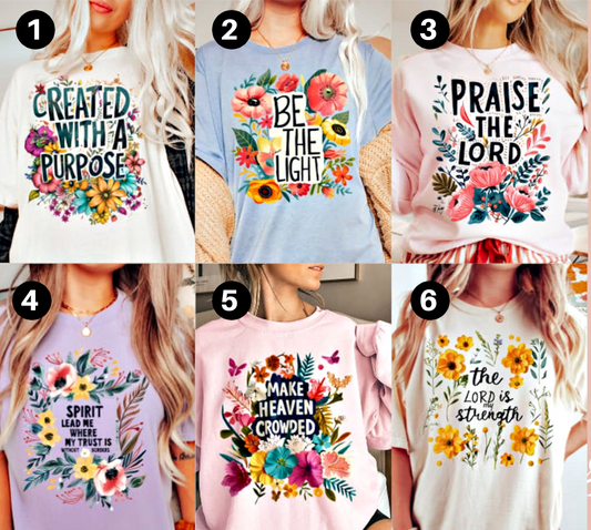 T-Shirt Or Sweatshirt Summer Christian Bundle 6 Designs