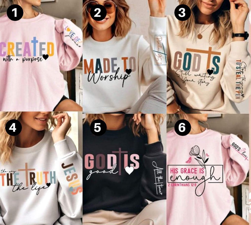 T-Shirt Or Sweatshirt Christian Faith Inspirational