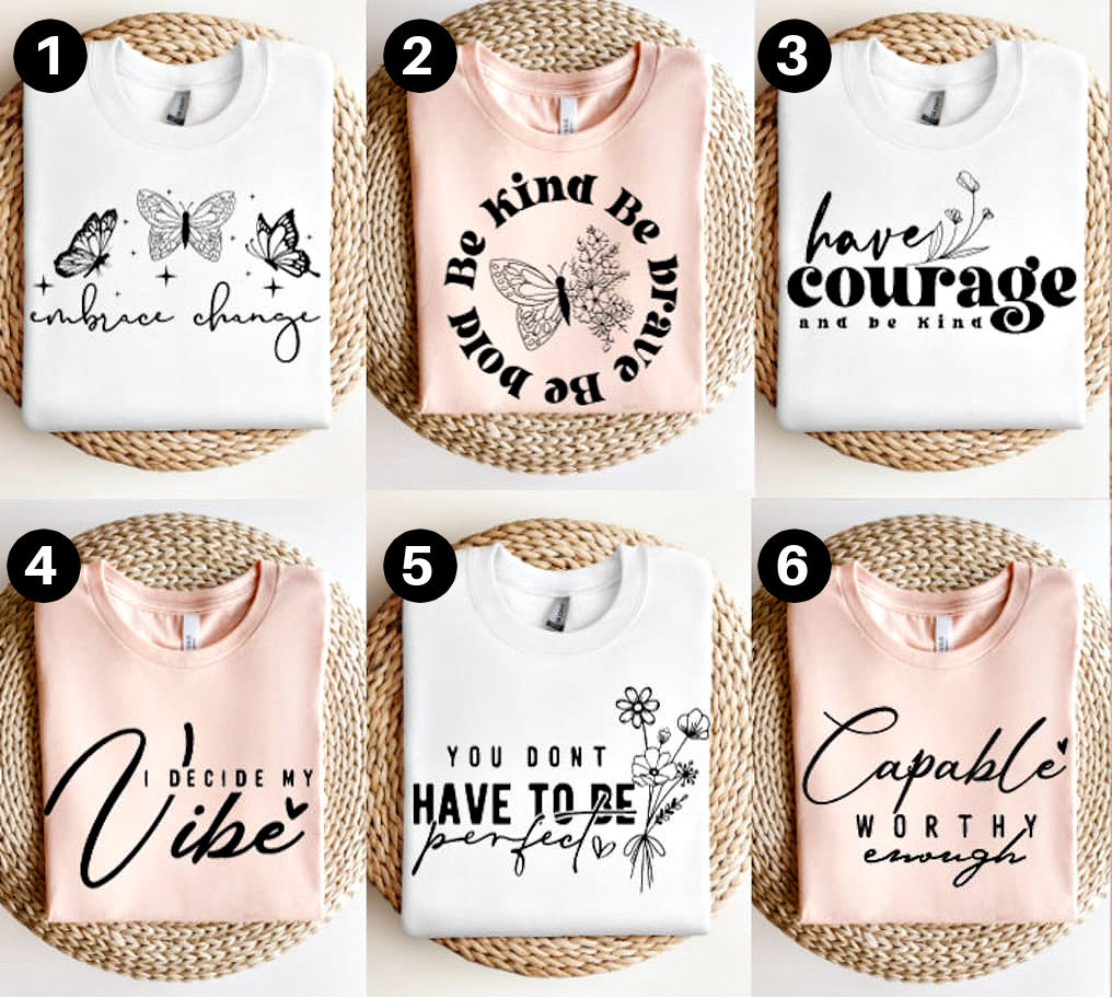 DTF Transfer Summer Encouragement Bundle 6 Designs