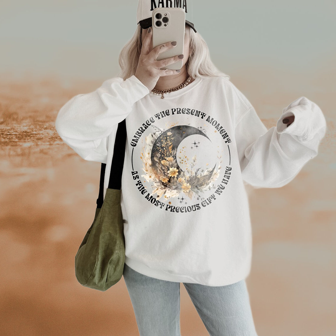 DTF Transfer Summer Floral Embrace The Moment