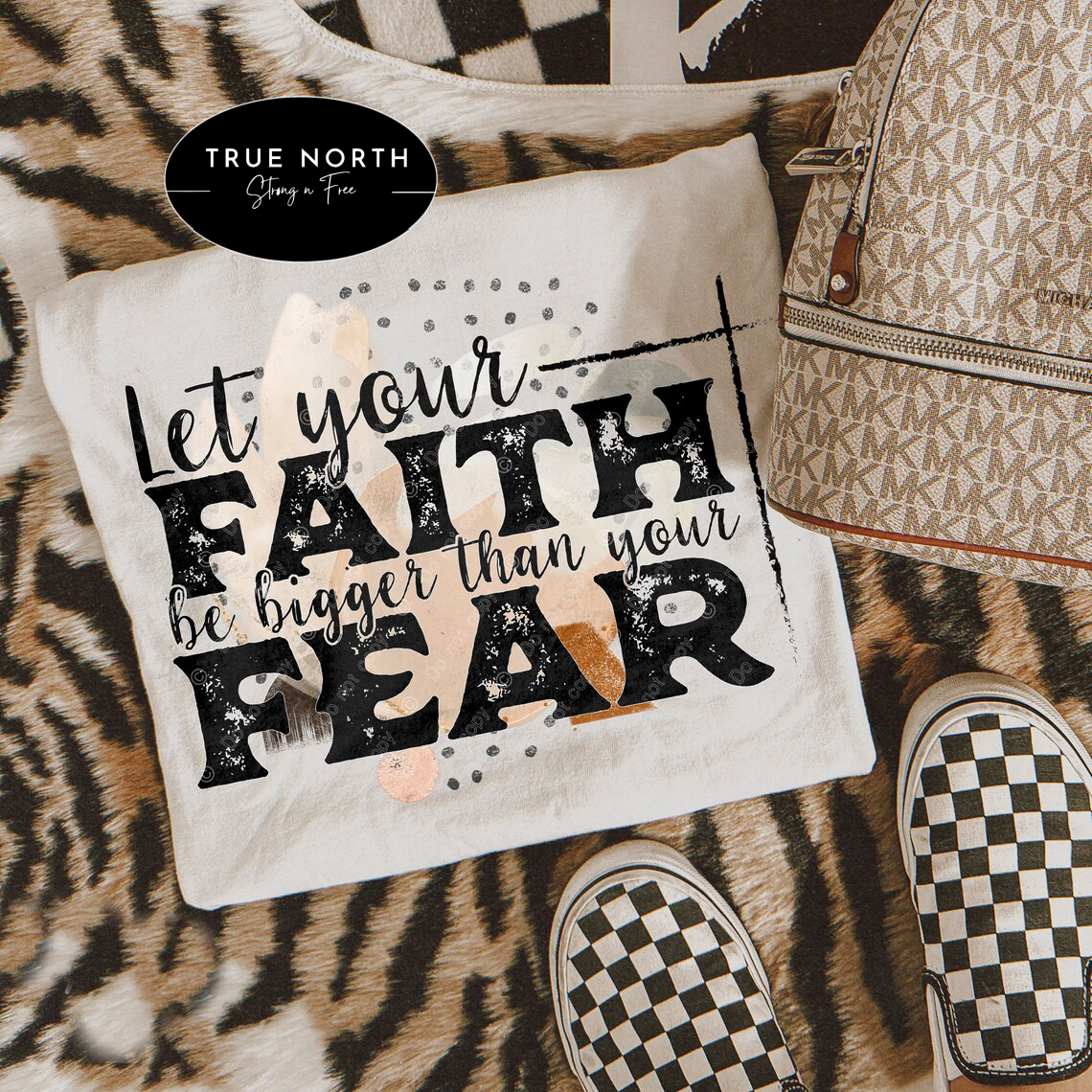 DTF Transfer Christian Faith Over Fear