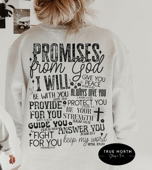 DTF Transfer Promise from God Christian Design