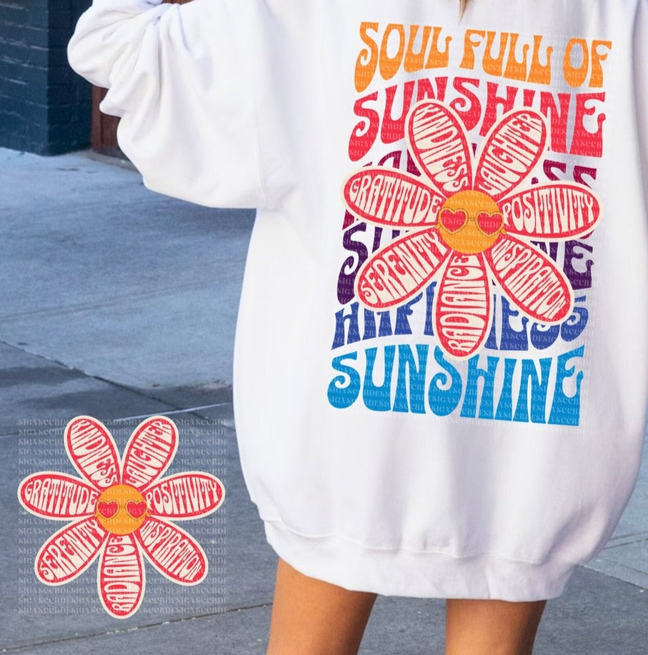 DTF Transfer Summer Soul Full Of Sunshine