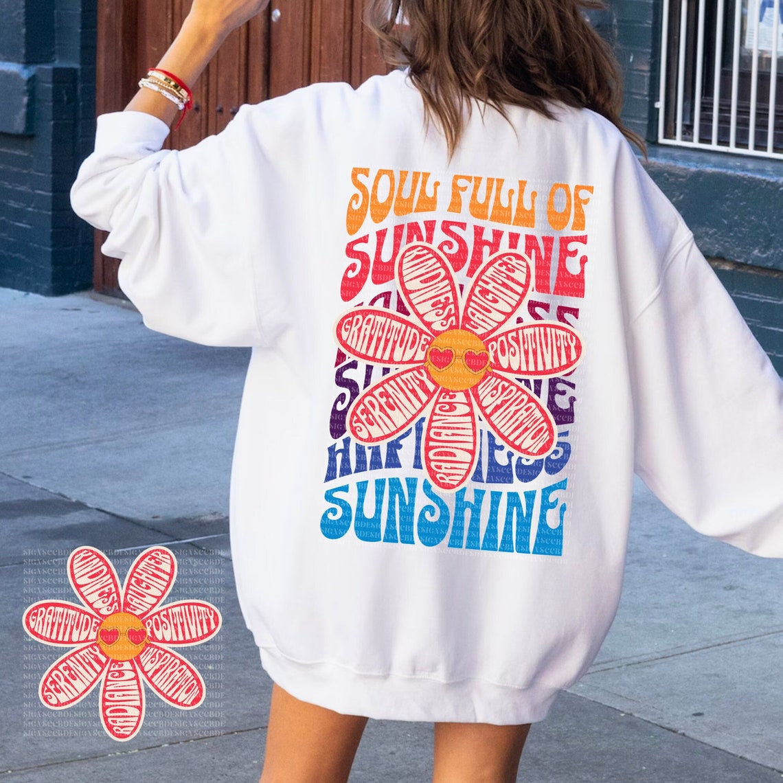 DTF Transfer Summer Soul Full Of Sunshine