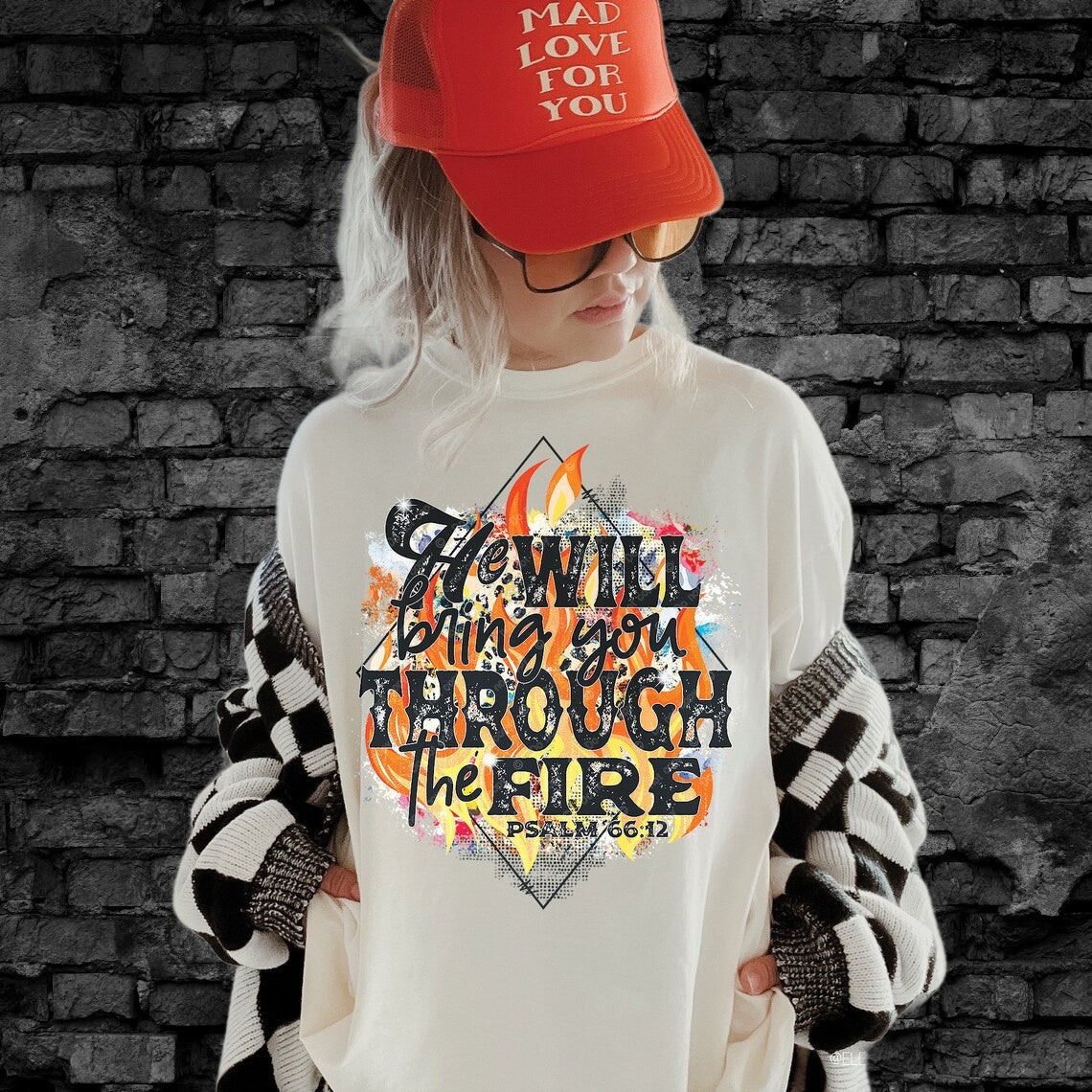 Faith Over Fear T-Shirt or Sweatshirt - He Will Bring You Through the Fire