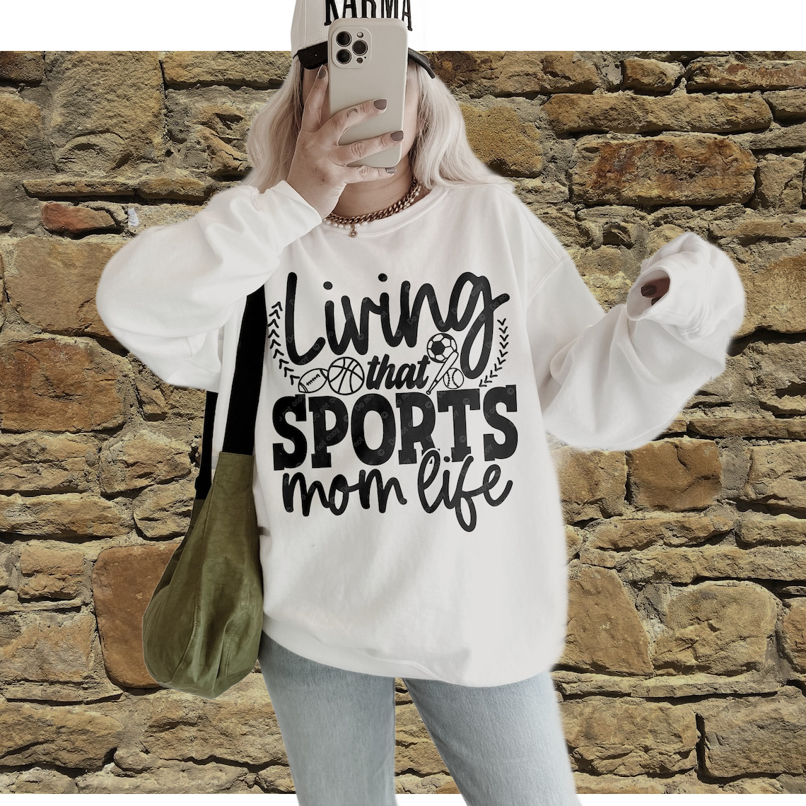 DTF Transfer Living The Sports Mom Life