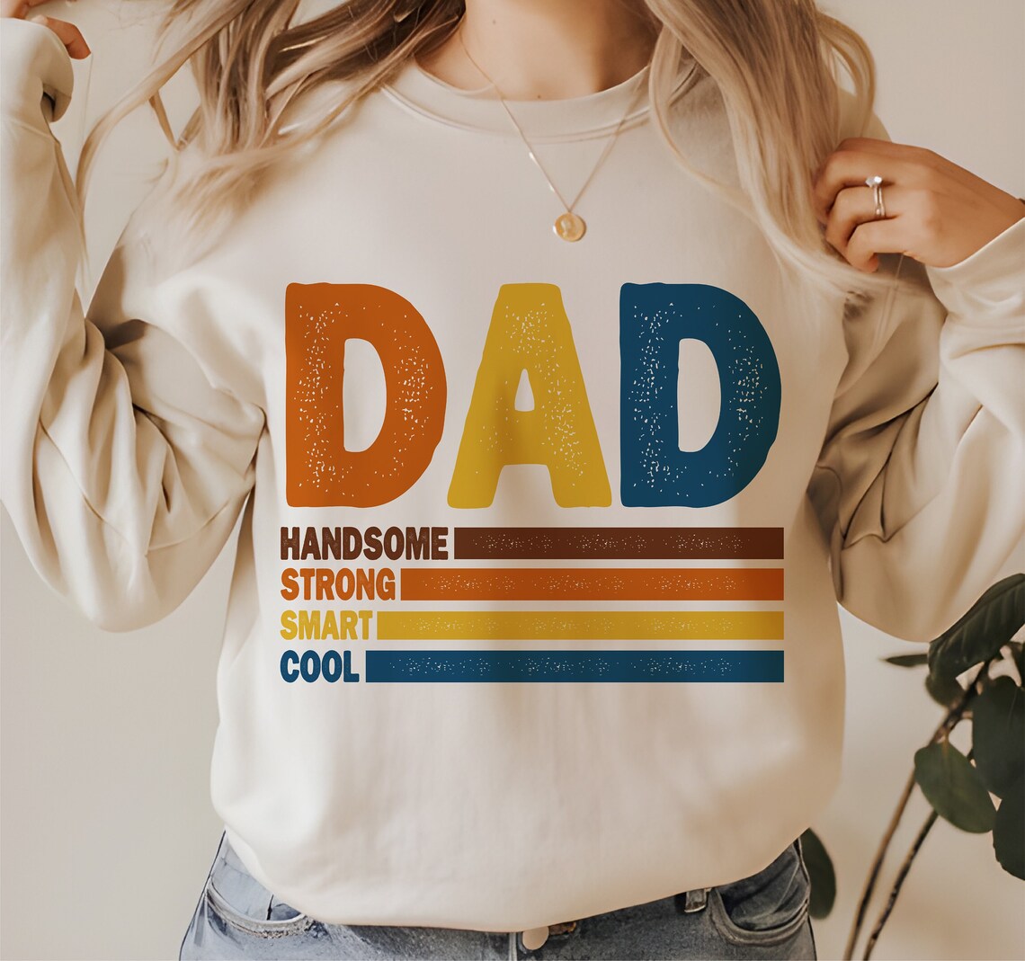 Dad Transfer Vintage T-Shirt or Sweatshirt - Retro Style and Comfort