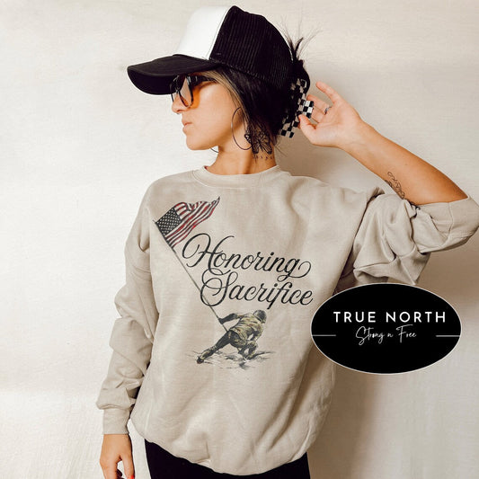 T-Shirt Sweatshirt Hoodie America  Honor Sacrifice  ..