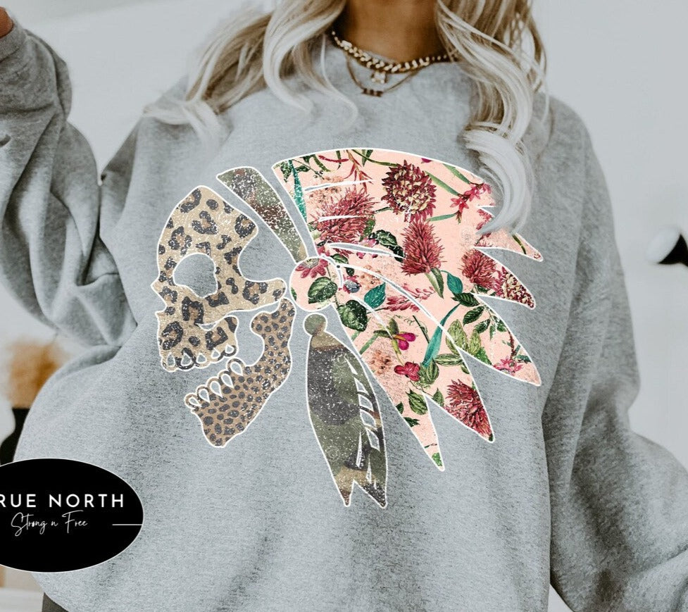 DTF Transfer Western Rustic Native Design Flowers's Boho