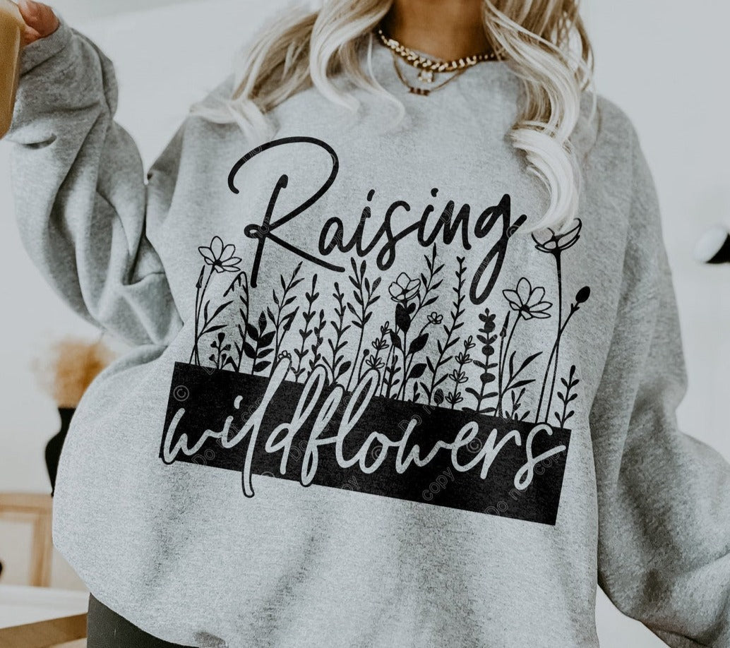 T-Shirt Tee Or Sweatshirt Summer Raising Flowers