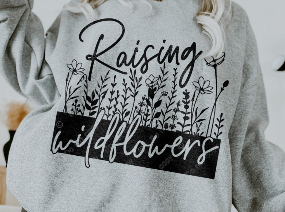 T-Shirt Tee Or Sweatshirt Summer Raising Flowers