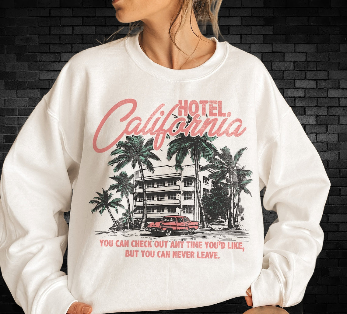 DTF Transfer Summer Western Hotel Cali