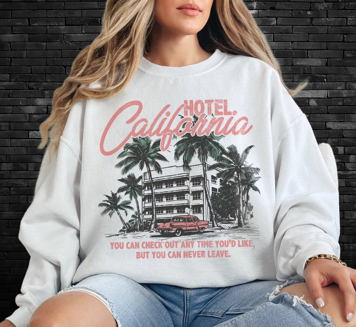 DTF Transfer Summer Western Hotel Cali
