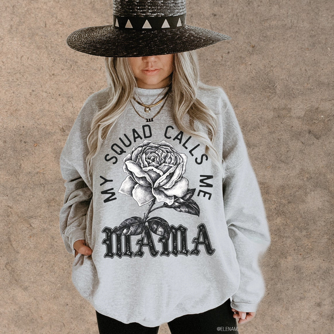 T-Shirt Or Sweatshirt Summer Mama My Squad Calls Me